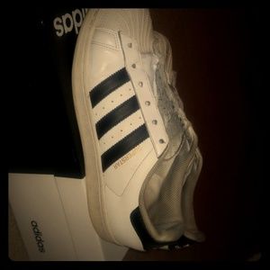 Black and white Adidas